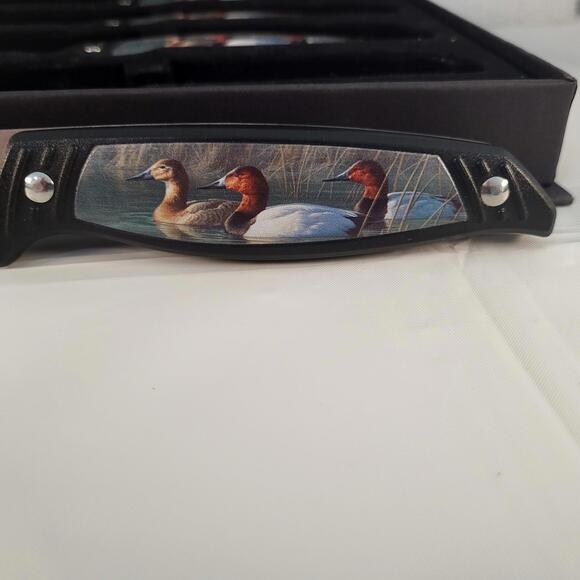Stone River LTD  Ducks Unlimited set of 4 NEW steak knives in box beautiful